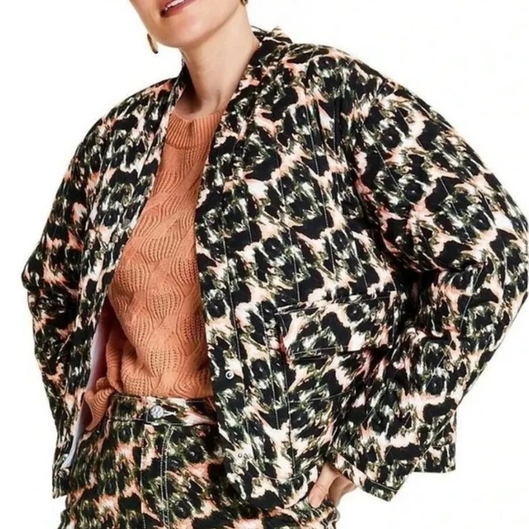 Rachel Comey X Target Women’s Animal Print Cropped Quilted Jacket Size M - Picture 1 of 10